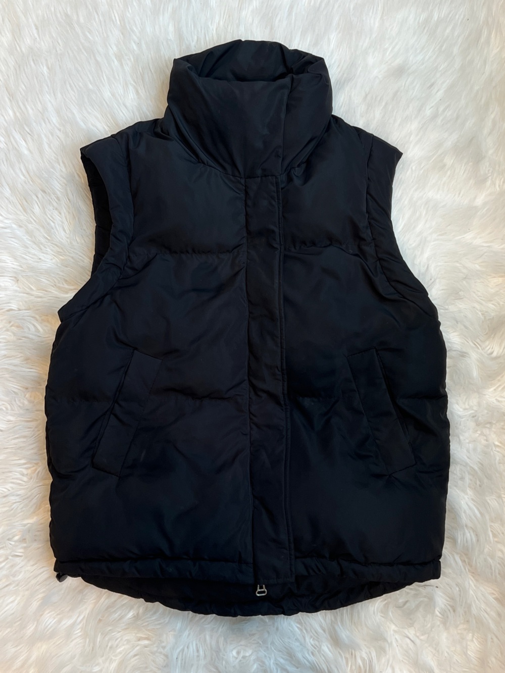 Black Bershka Puffer Vest